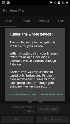 Psiphon Pro android App screenshot 7